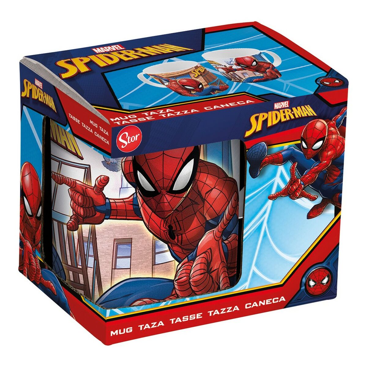 Krus Spider-Man Great power Blå Rød Keramikk 350 ml